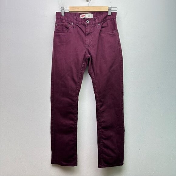 Levi’s 511 Slim Jeans 16reg/28x28 Burgundy Purple - Picture 1 of 8